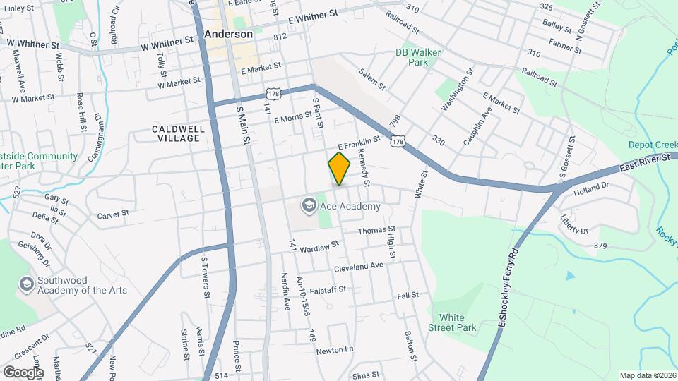 1203 S Fant St Mapa y Detalles de la Ubicación
