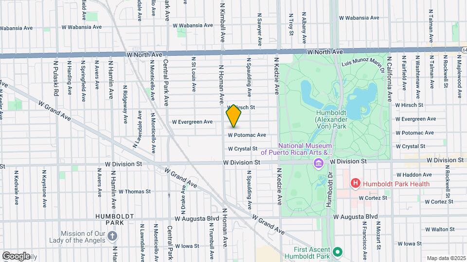 3336 W Potomac Ave Map and Location Details