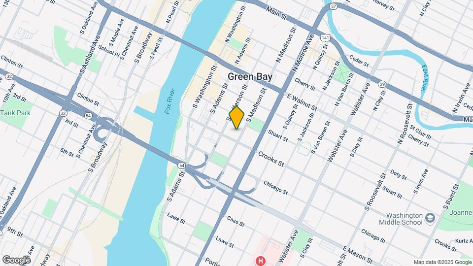 332 S Madison St Map and Location Details