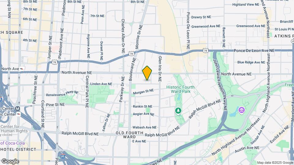 542 Boulevard Pl NE Map and Location Details