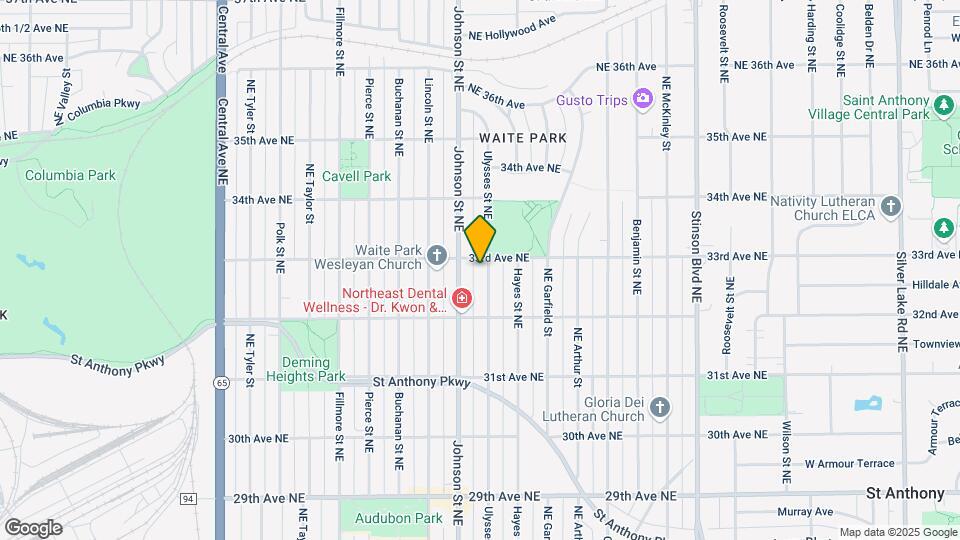 3250 Ulysses St NE Map and Location Details
