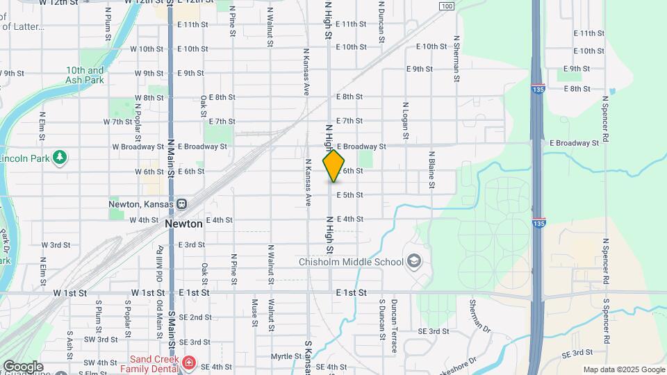 504 N High St Map and Location Details