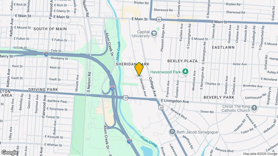 875 Sheridan Avenue Map and Location Details