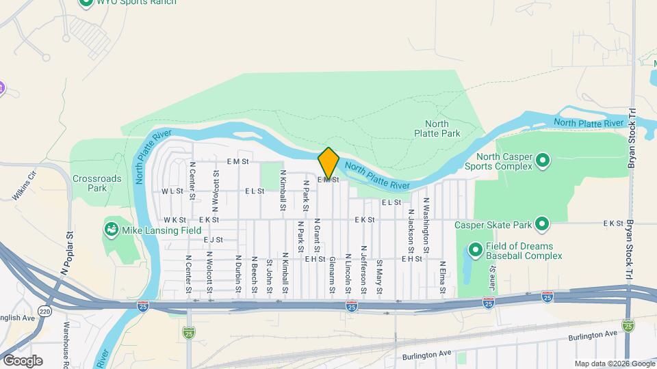 1206 Glenarm St Map and Location Details