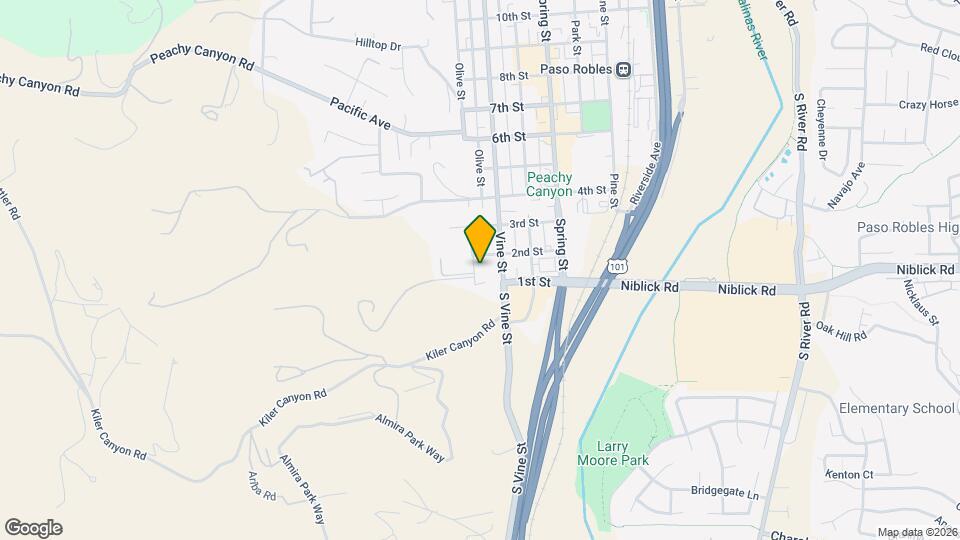 136 Olive St Map and Location Details