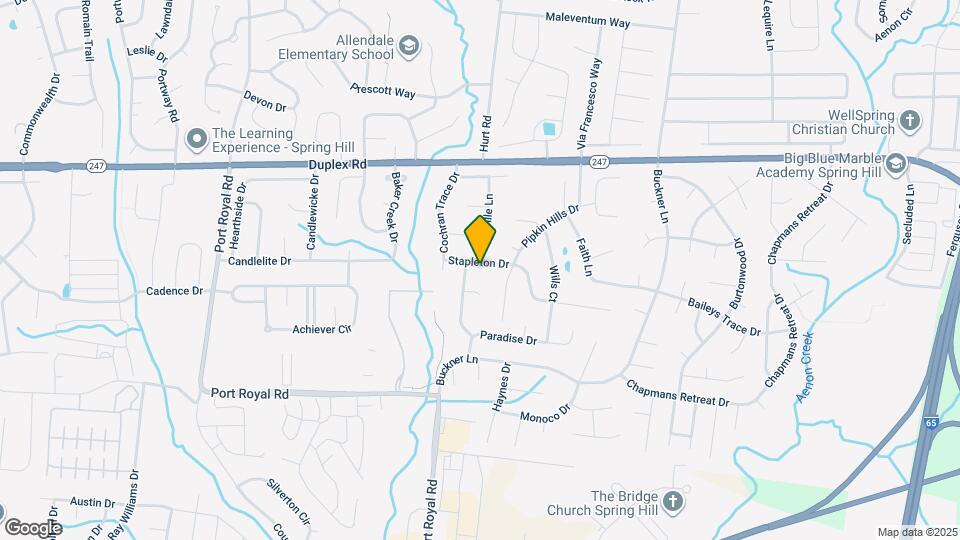 2921 Stapleton Dr Map and Location Details