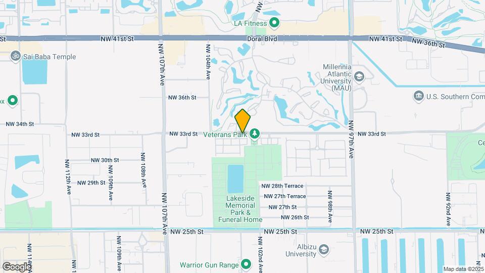 10269 NW 32nd Terrace Map and Location Details