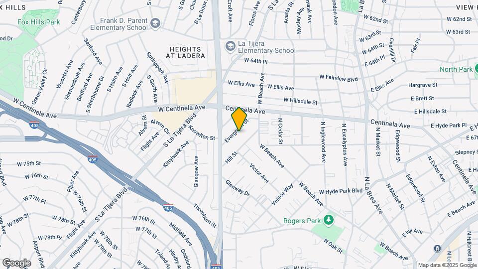 532 Evergreen St Map and Location Details