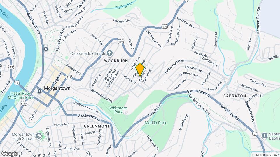 821 Charles Ave Map and Location Details