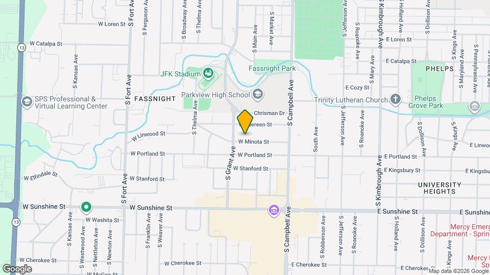 617 W Minota St Map and Location Details