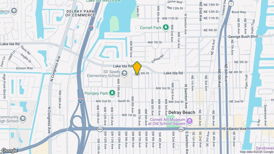 342 NW 7th Ave Map and Location Details