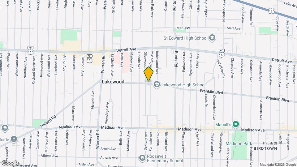 14224 Franklin Blvd Map and Location Details