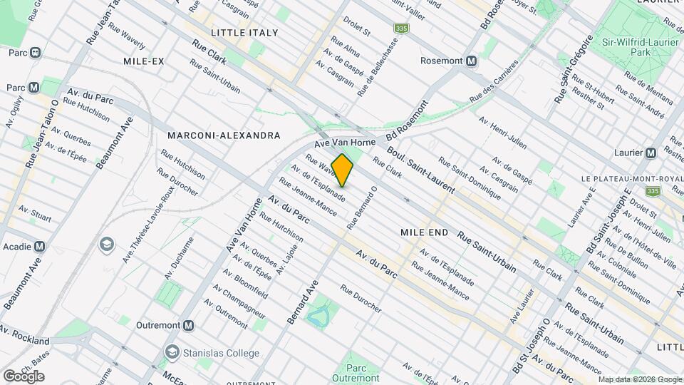 5887 De L'esplanade Av Map and Location Details