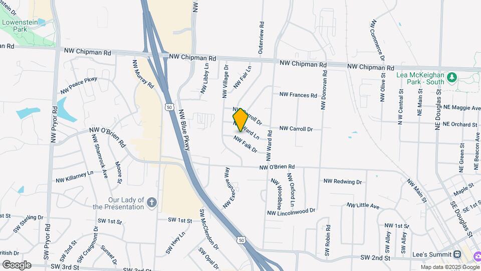 604 NW Falk Dr Map and Location Details