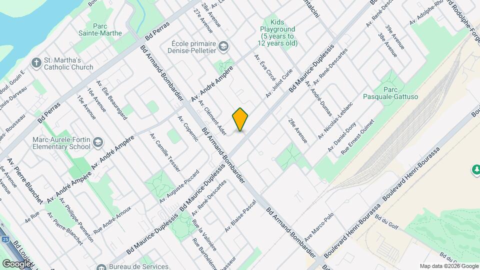 12000 Clément-Ader Av Map and Location Details