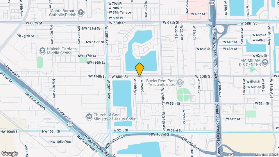 5960 W 25th Ct Map and Location Details