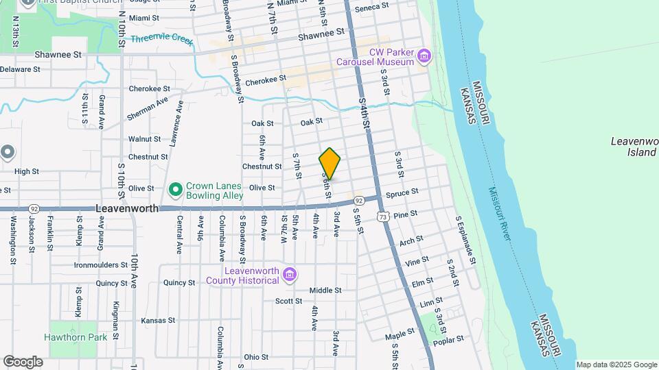 529 Olive St Mapa y Detalles de la Ubicación