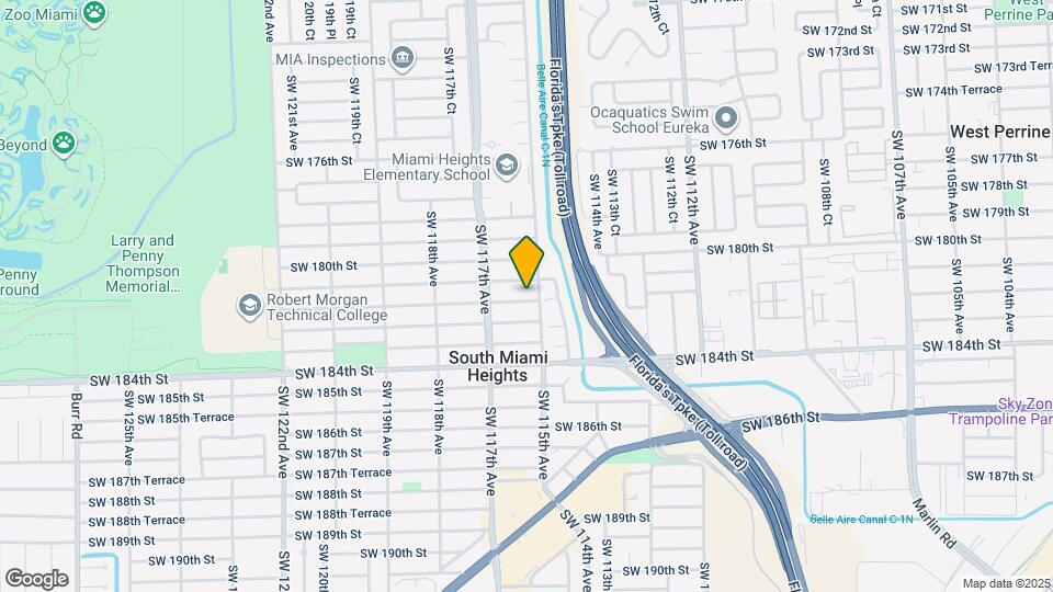 11511 SW 181st Terrace Map and Location Details