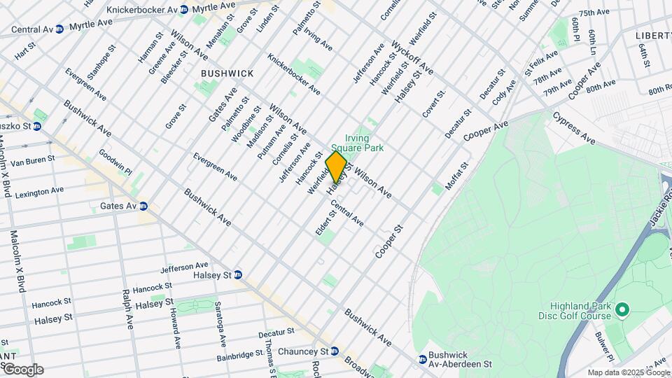 1160 Halsey St Map and Location Details