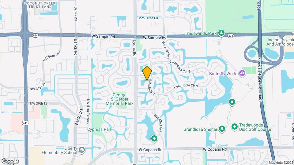 3331 Carambola Cir S Map and Location Details