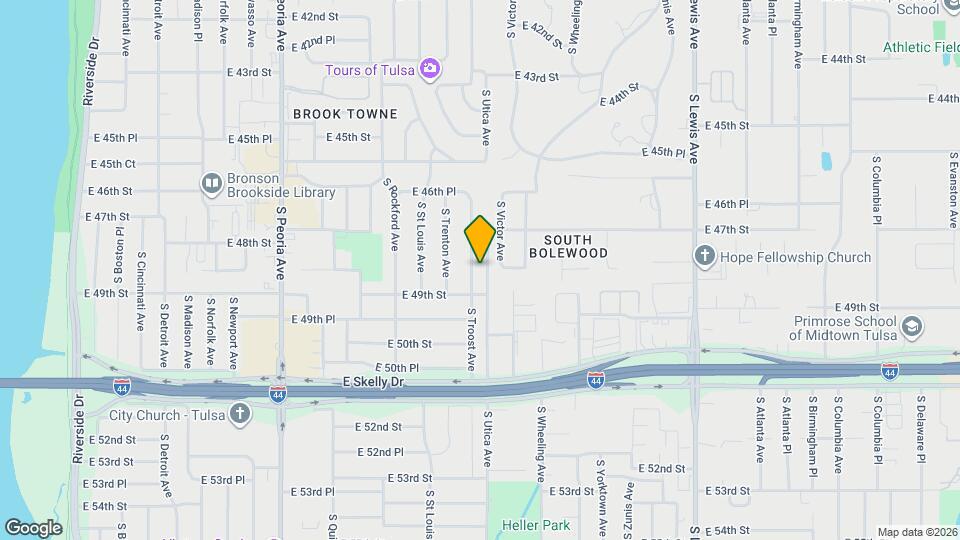 4689 S Troost Ave Map and Location Details