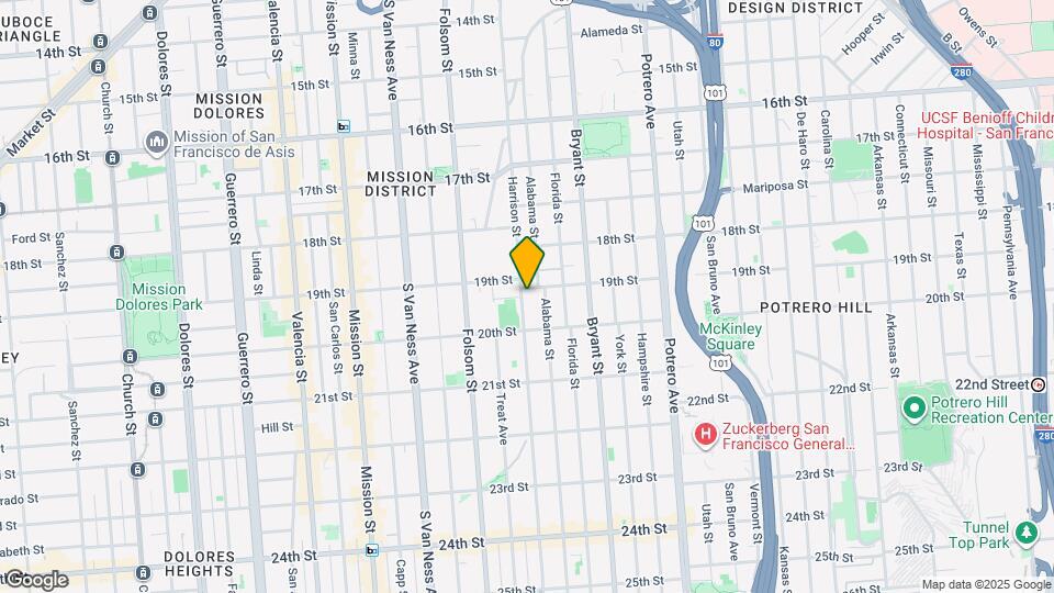 2301 Harrison St Map and Location Details