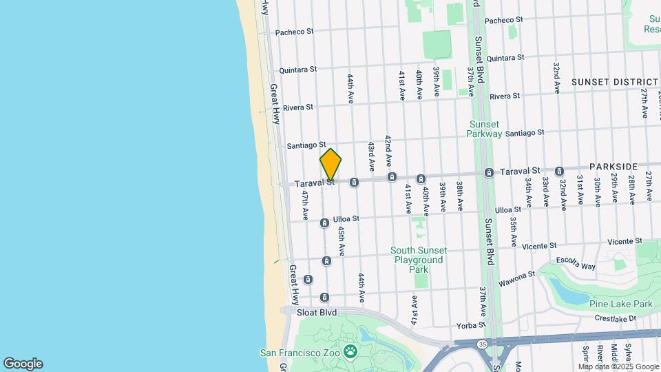 3525 Taraval St Map and Location Details