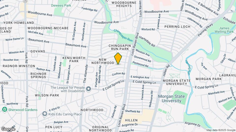 1342 Pentridge Rd Map and Location Details
