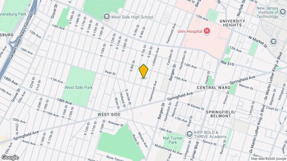 352 S 6th St, Unit 1 Map and Location Details