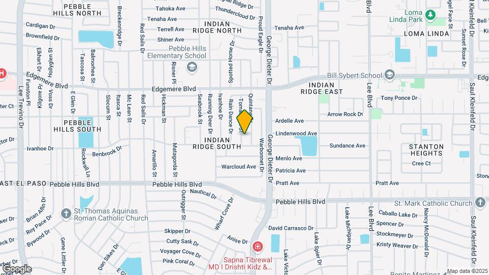 3208 Tomahawk St Map and Location Details