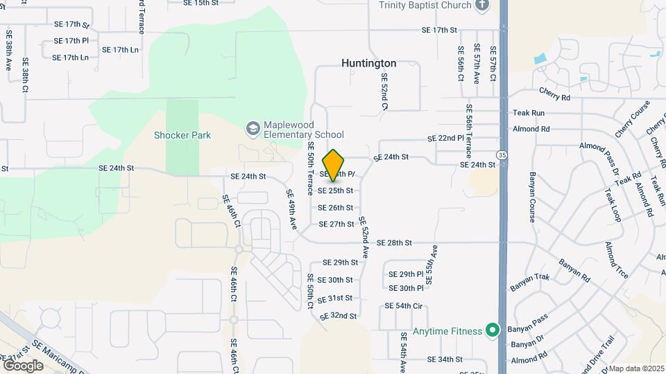 5105 SE 25th St Map and Location Details