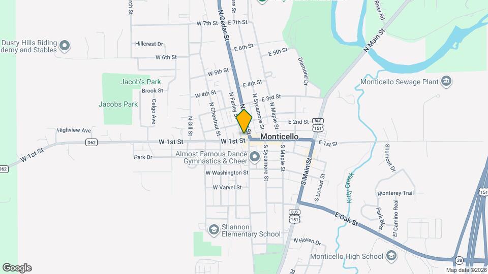 112 W 1st St, Unit 102 N Farley Unit B Map and Location Details