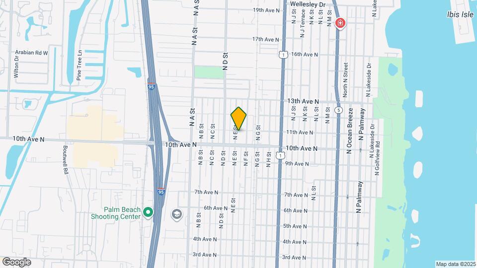 1026 N E St Map and Location Details