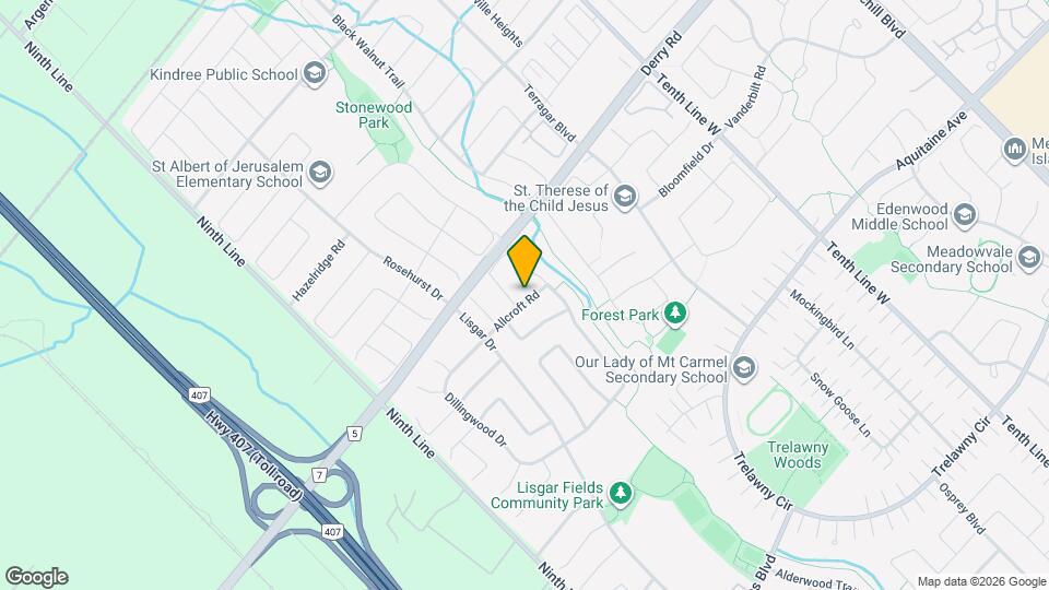 3819 Allcroft Rd Map and Location Details