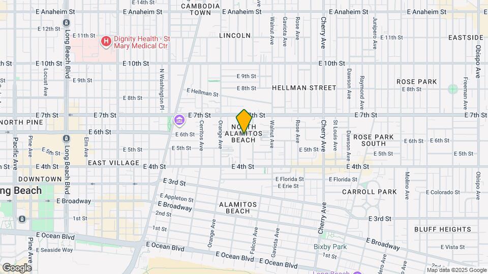 512 Almond Ave Map and Location Details