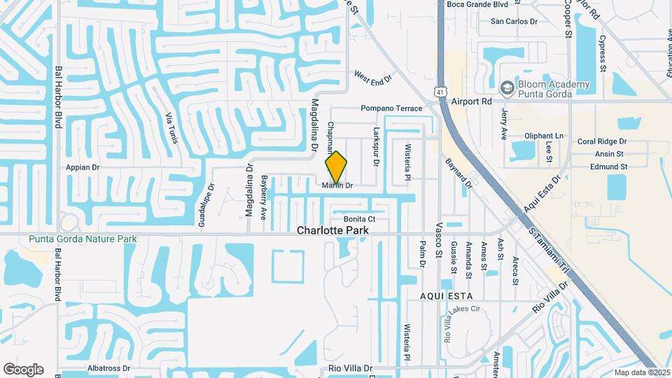 721 Marlin Dr Map and Location Details