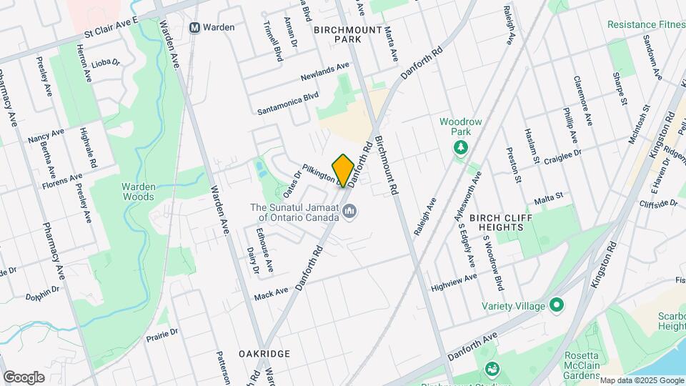390 Danforth Rd Map and Location Details