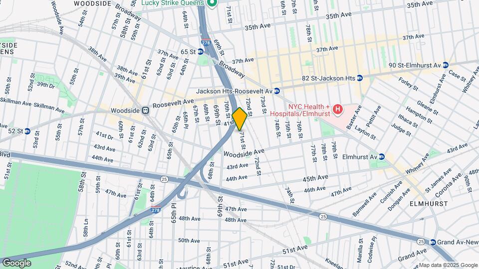 41-28 71st St Mapa y Detalles de la Ubicación