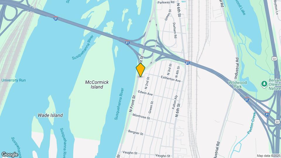 3643 N Front St, Unit B Map and Location Details