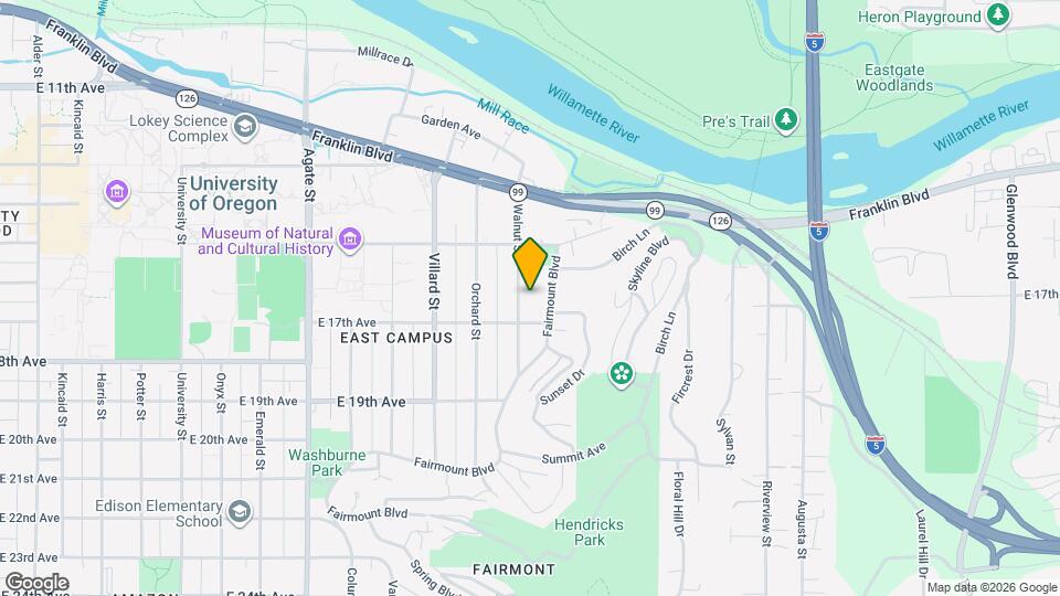 1639 Walnut St Map and Location Details
