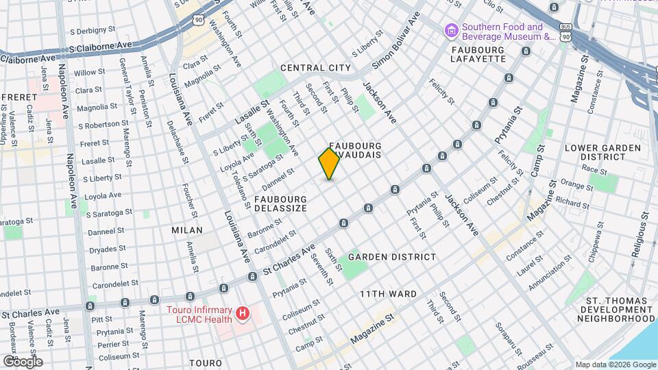2709 Baronne St Mapa y Detalles de la Ubicación