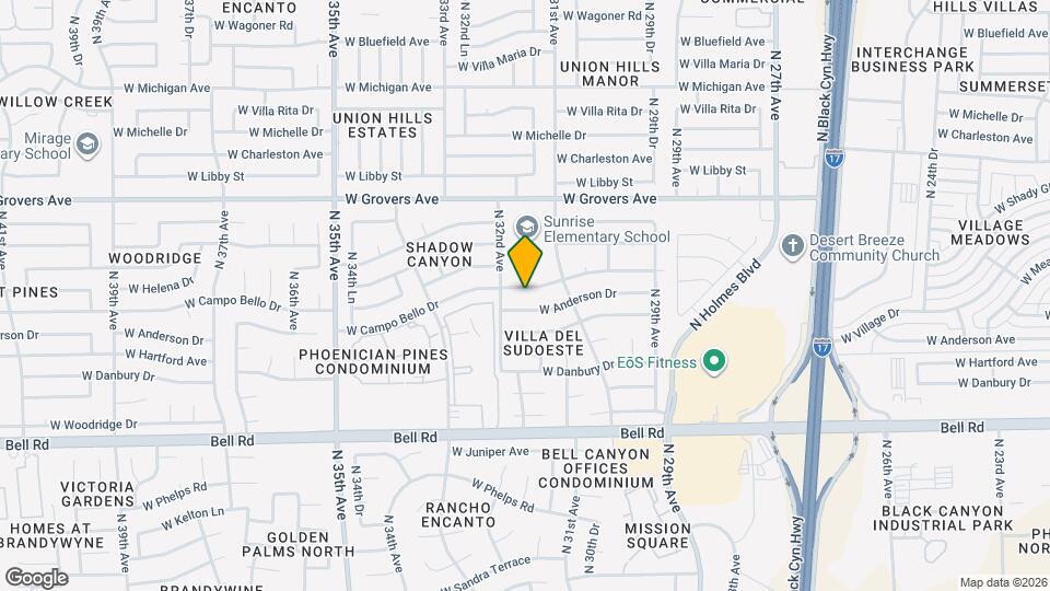 3137 W Campo Bello Dr Map and Location Details