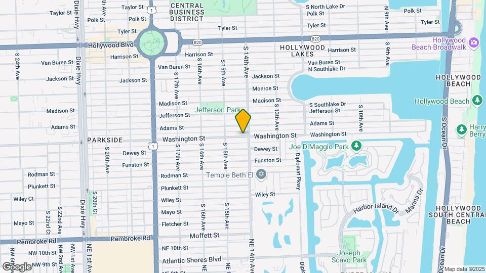 1387 Washington St Map and Location Details