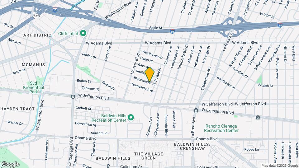 5340 Blackwelder Street Mapa y Detalles de la Ubicación
