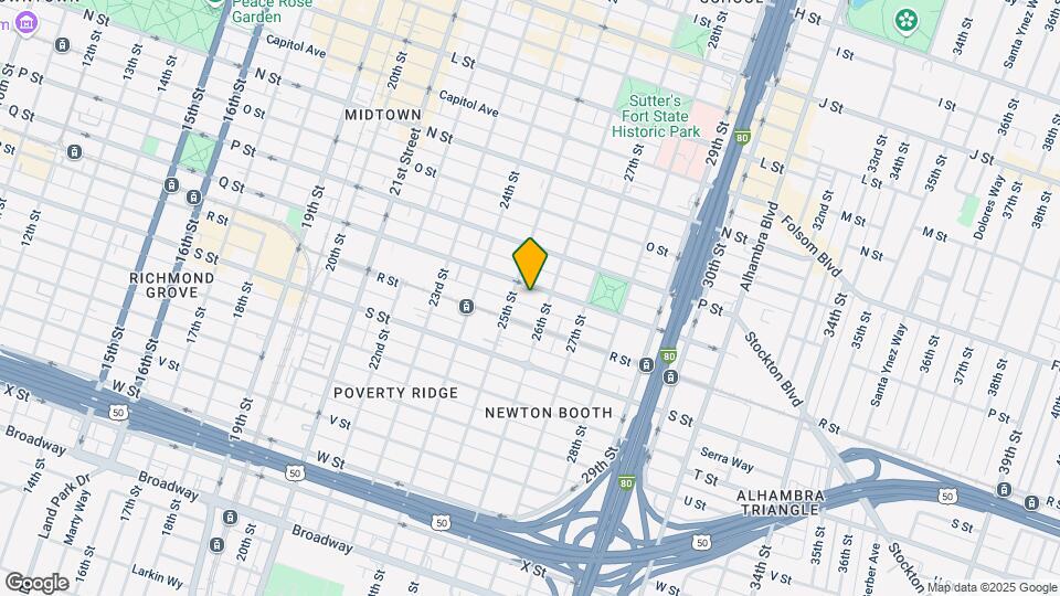 2514 Q St Map and Location Details