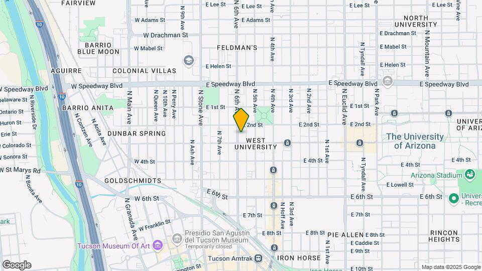 820 N 6th Ave Map and Location Details