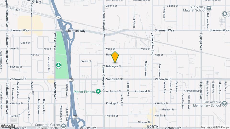 6905 Ben Ave Map and Location Details