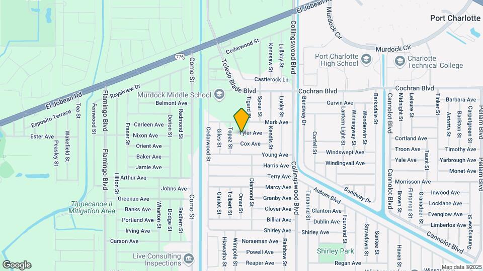 17381 Tyler Ave Mapa y Detalles de la Ubicación