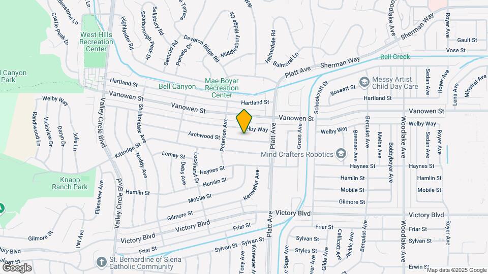 23807 Archwood St Map and Location Details