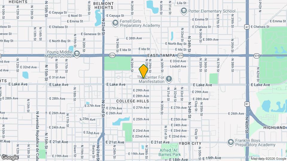 2627 E 31st Ave Map and Location Details